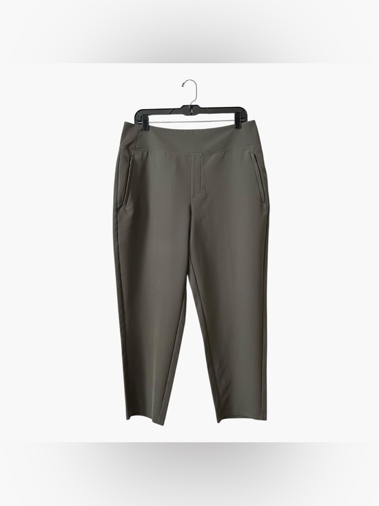 Athleta Pants - Athleta Endless High Rise Pant Women's Size 14P Olive Green Pull On Zip Pockets